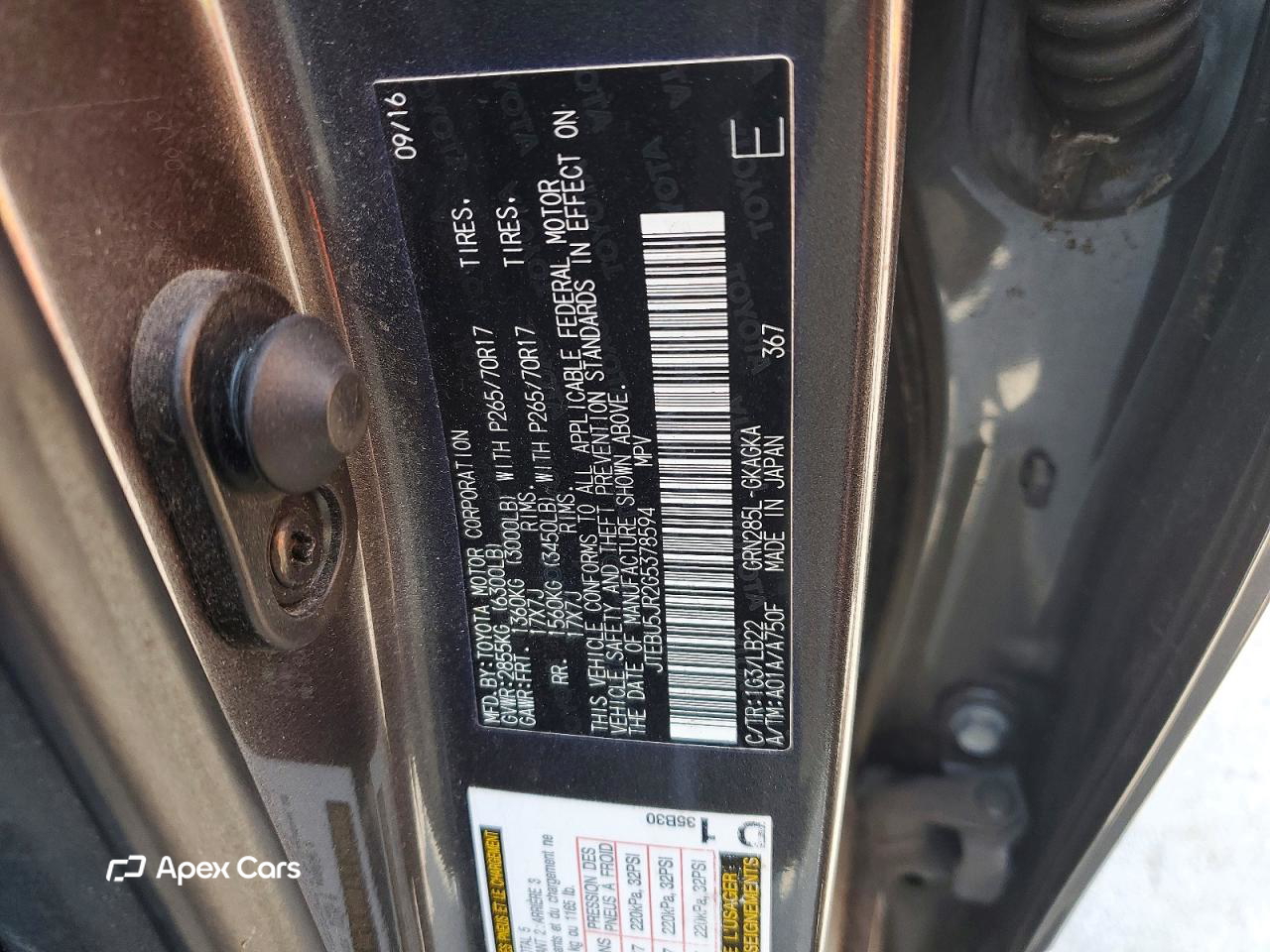 Toyota 4Runner 2016