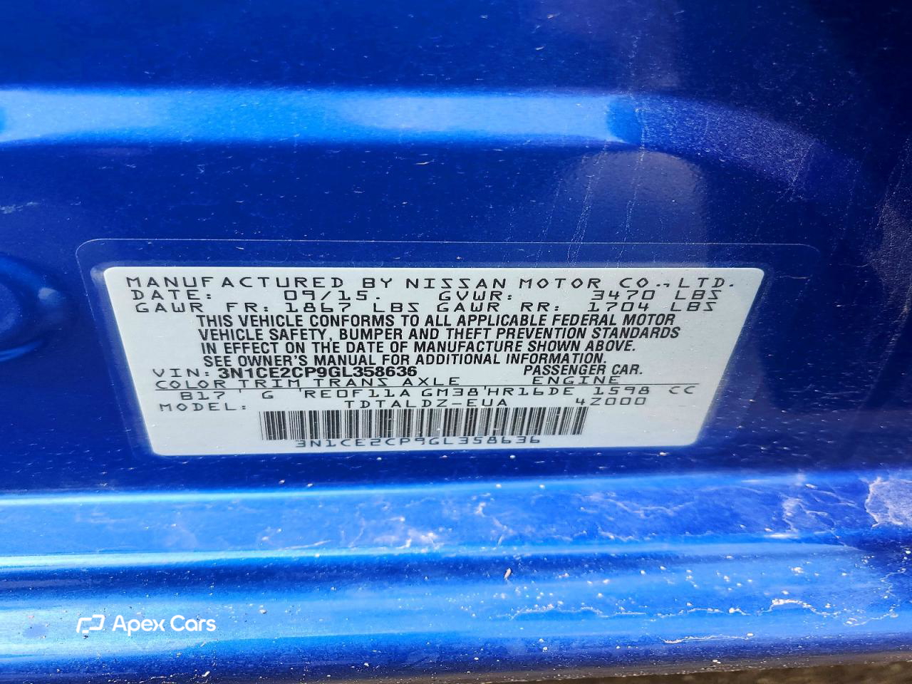 Nissan Versa 2016