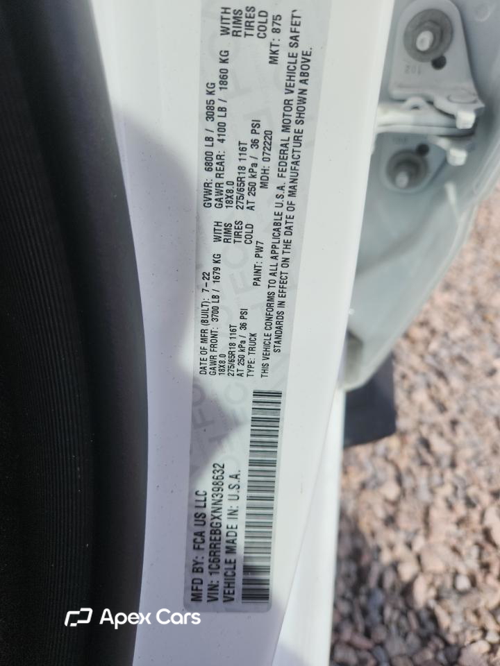 RAM 1500 2022