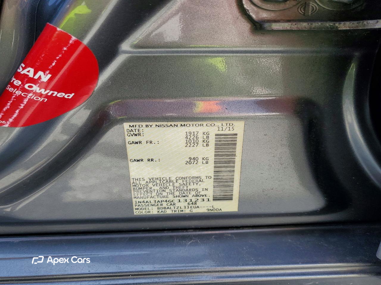 Nissan Altima 2016