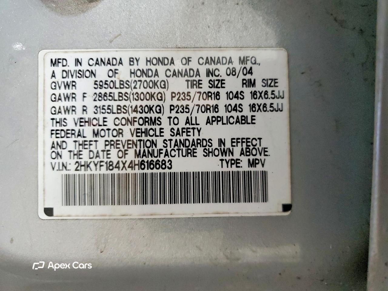 Honda Pilot 2004