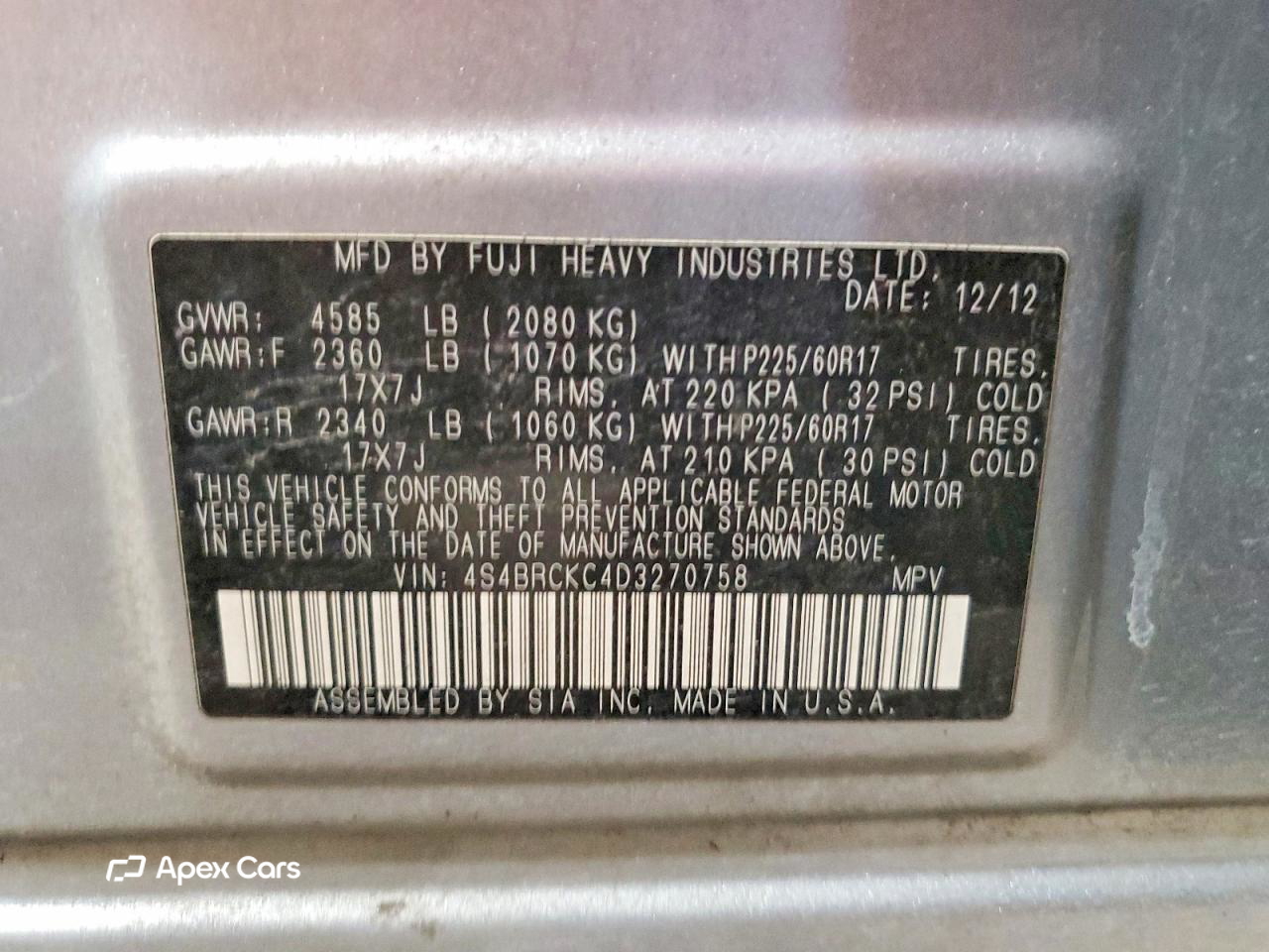 Subaru Outback 2013
