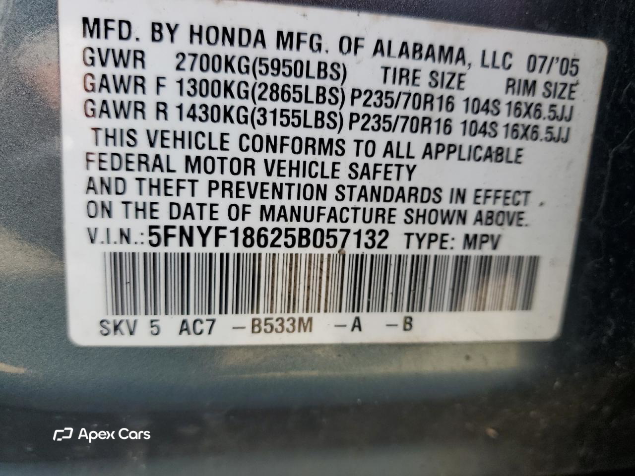Honda Pilot 2005