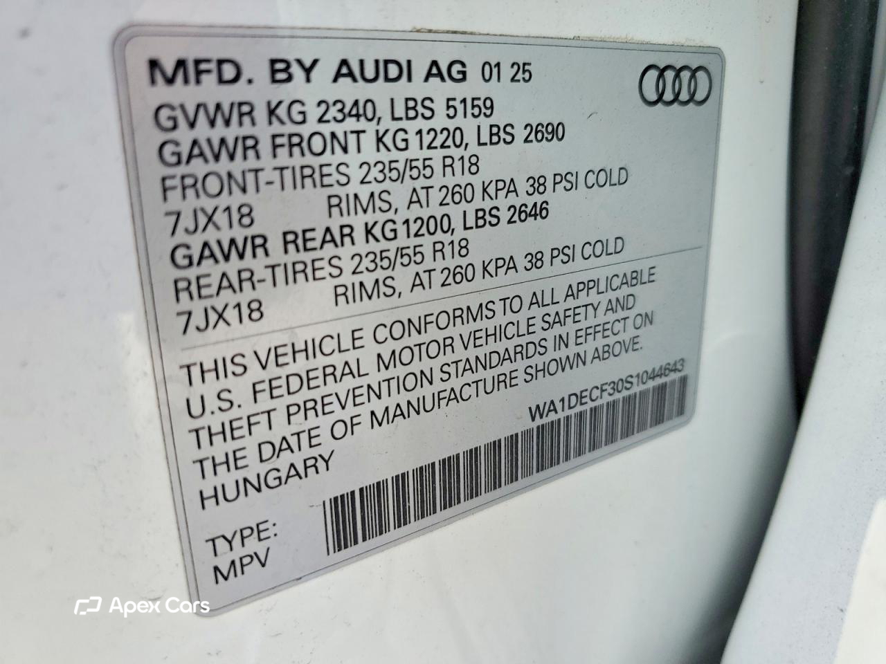 Audi Q3 2025