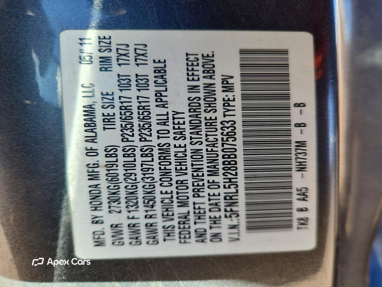 Honda Odyssey 2011