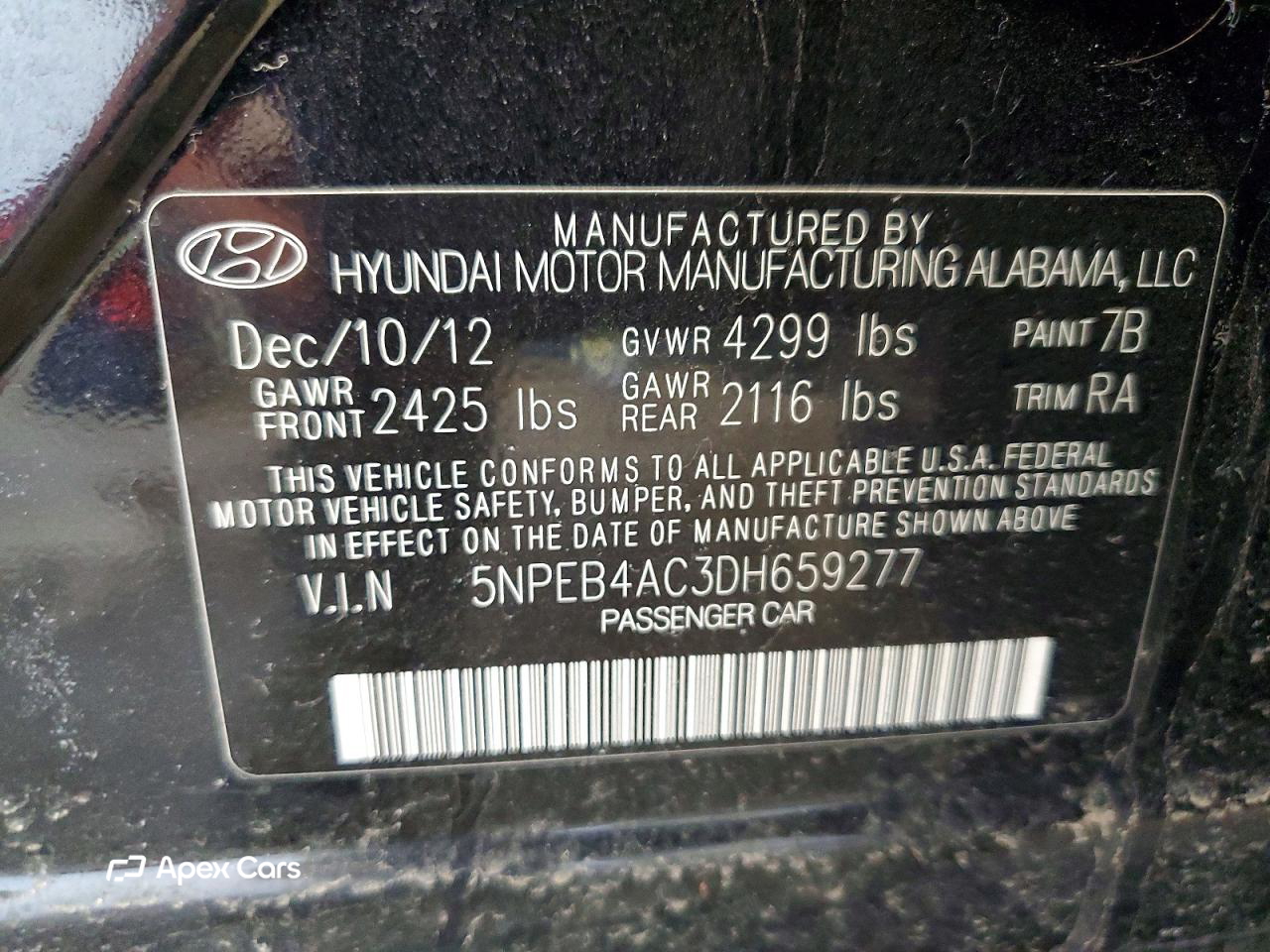 Hyundai Sonata 2013