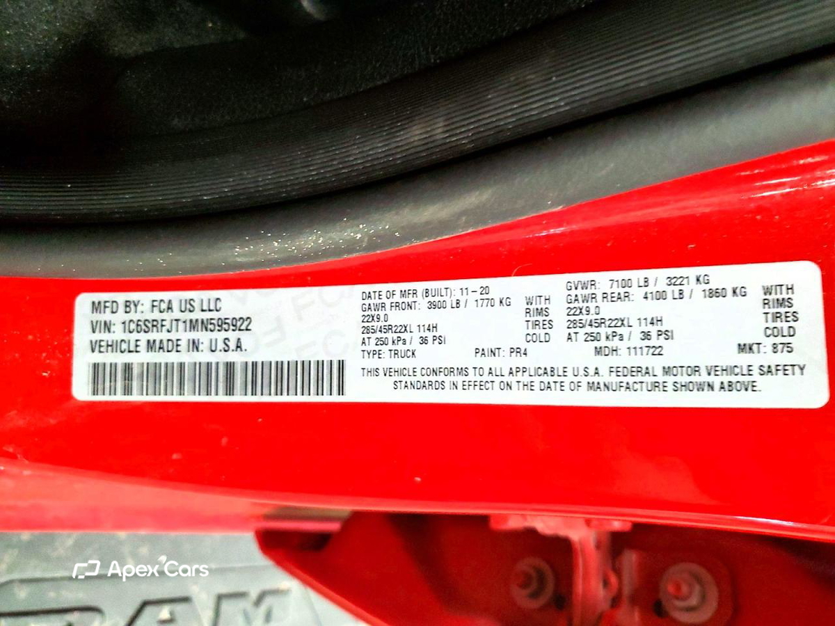RAM 1500 2021