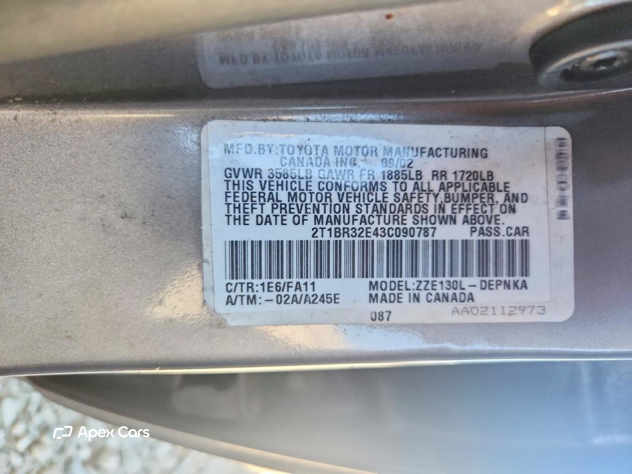 Toyota Corolla 2003