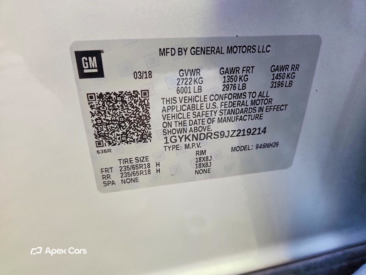 Cadillac XT5 2018