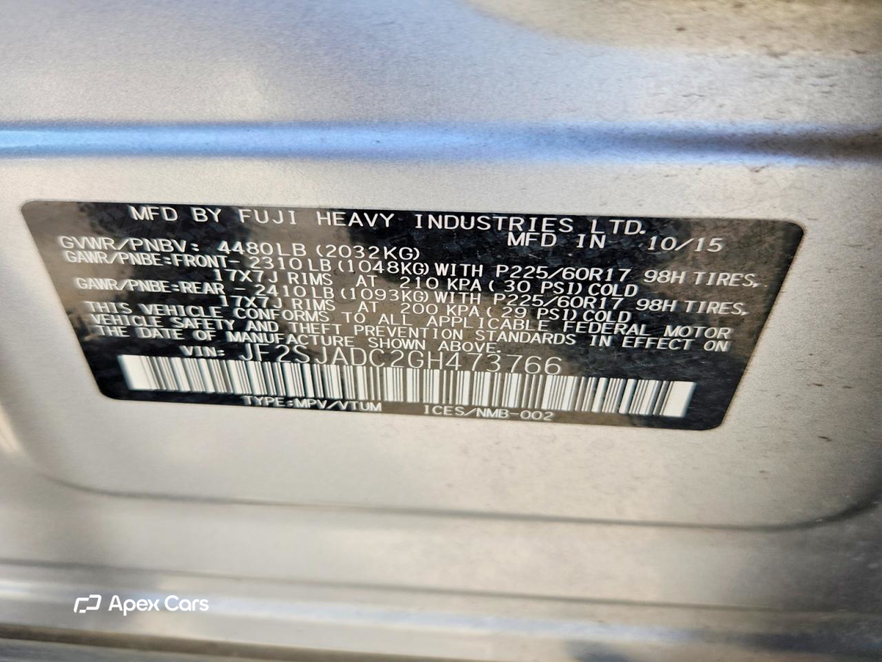 Subaru Forester 2016