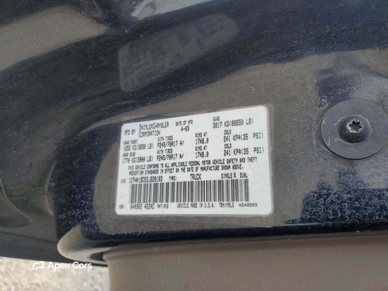 Dodge RAM 2003
