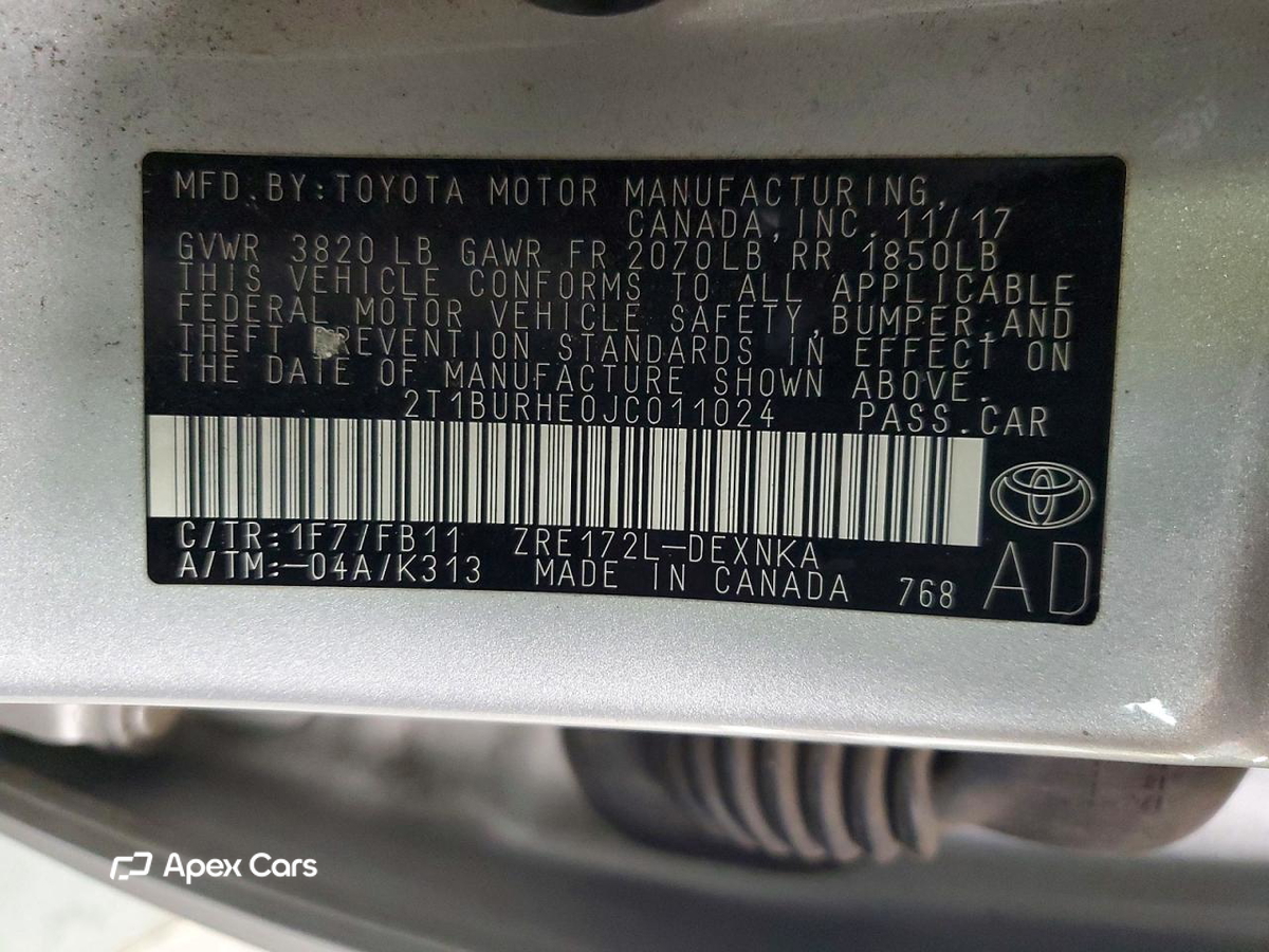 Toyota Corolla 2018