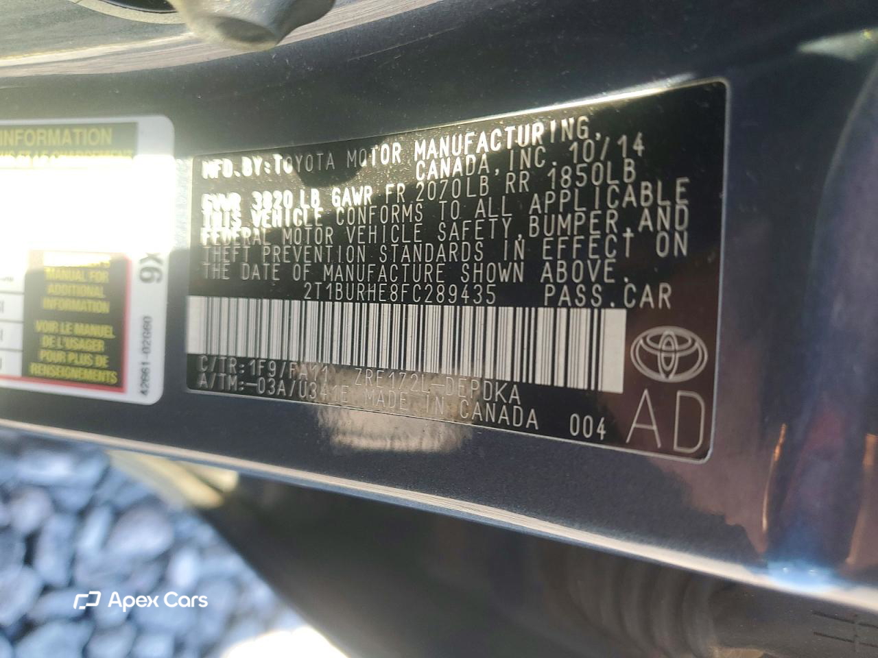 Toyota Corolla 2015