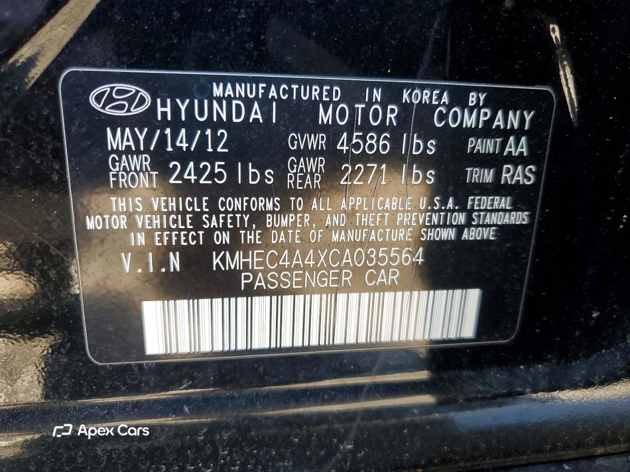 Hyundai Sonata 2012