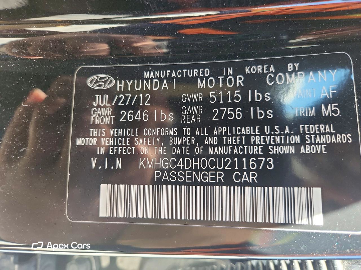 Hyundai Genesis 2012