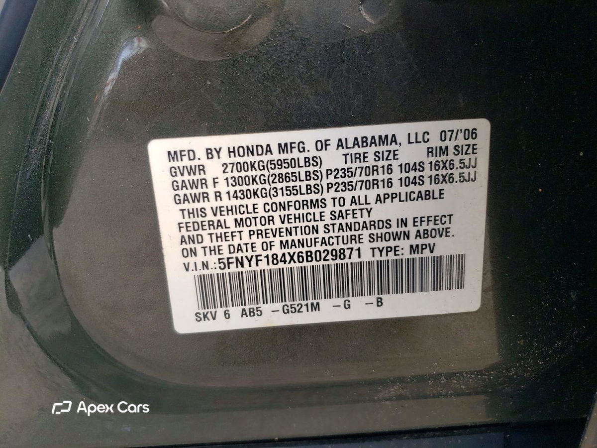 Honda Pilot 2006