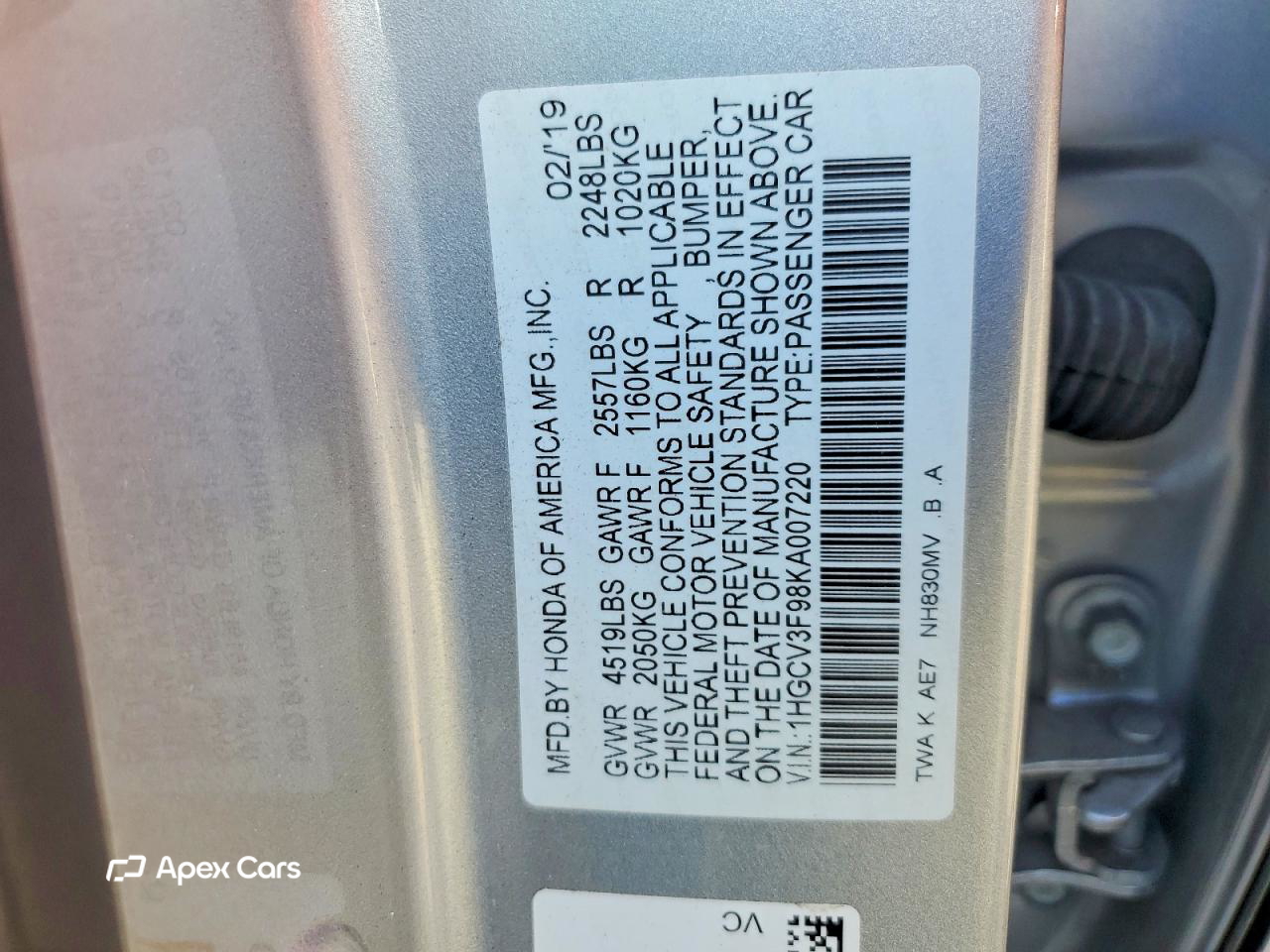 Honda Accord 2019