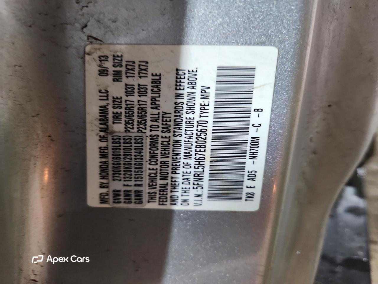 Honda Odyssey 2014