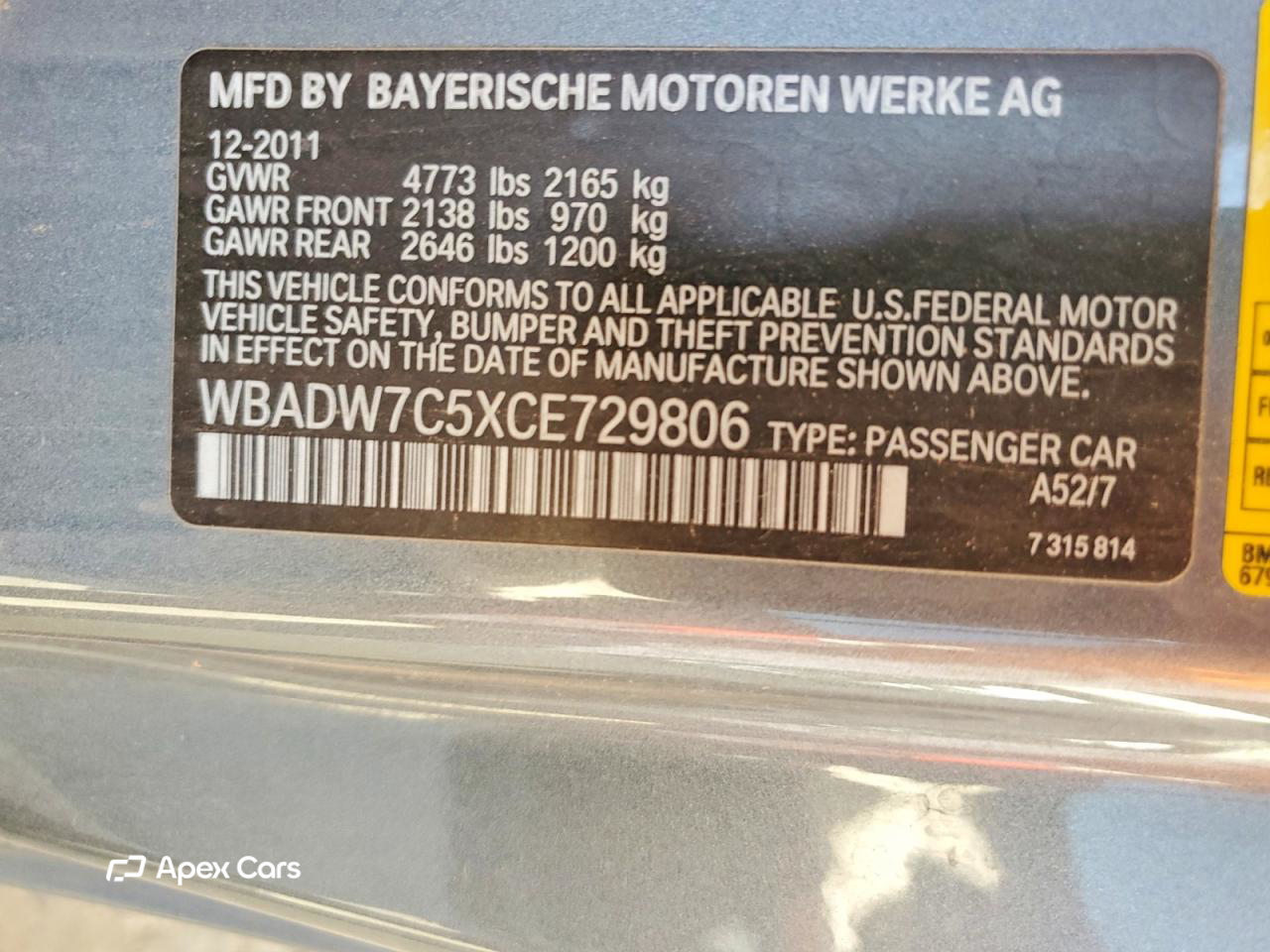 BMW Series 3 2012
