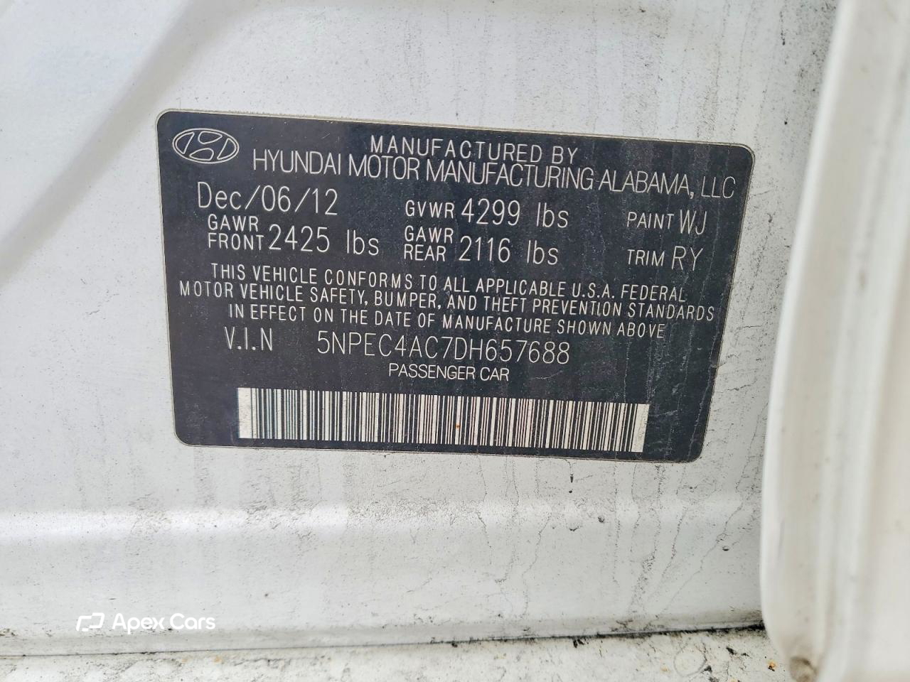 Hyundai Sonata 2013