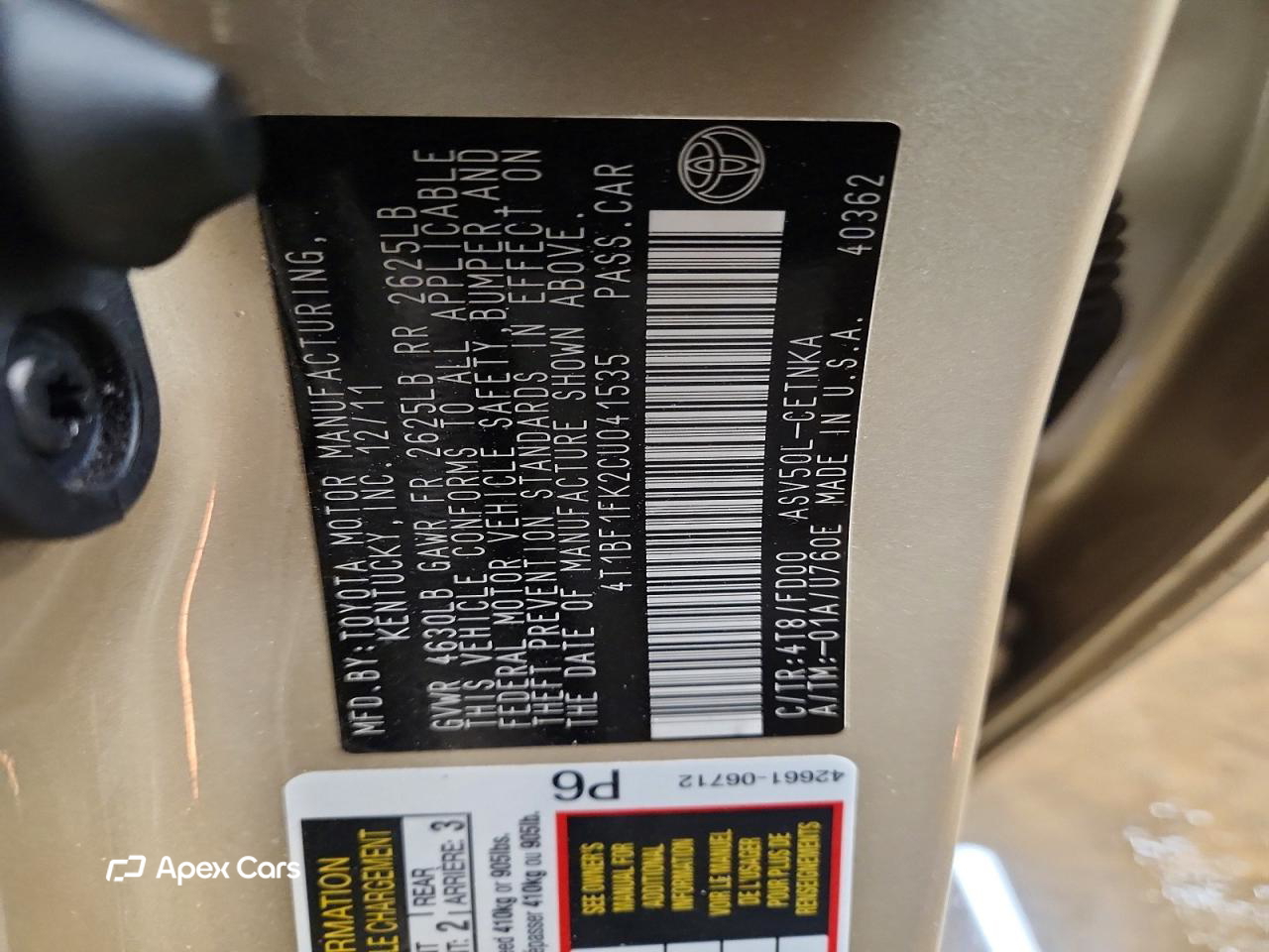 Toyota Camry 2012
