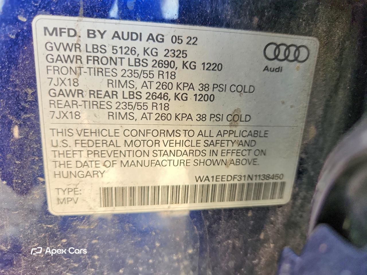 Audi Q3 2022