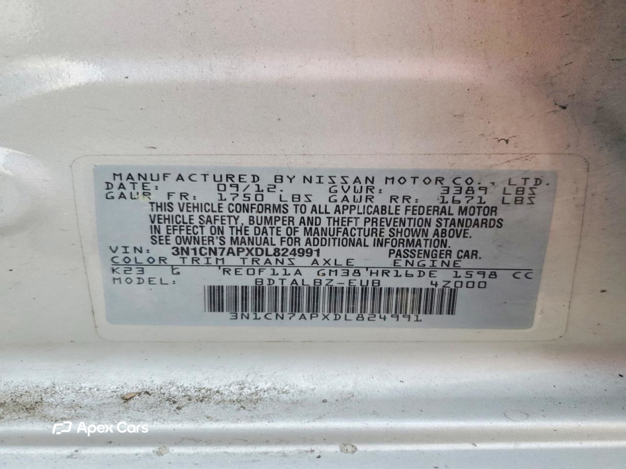 Nissan Versa 2013