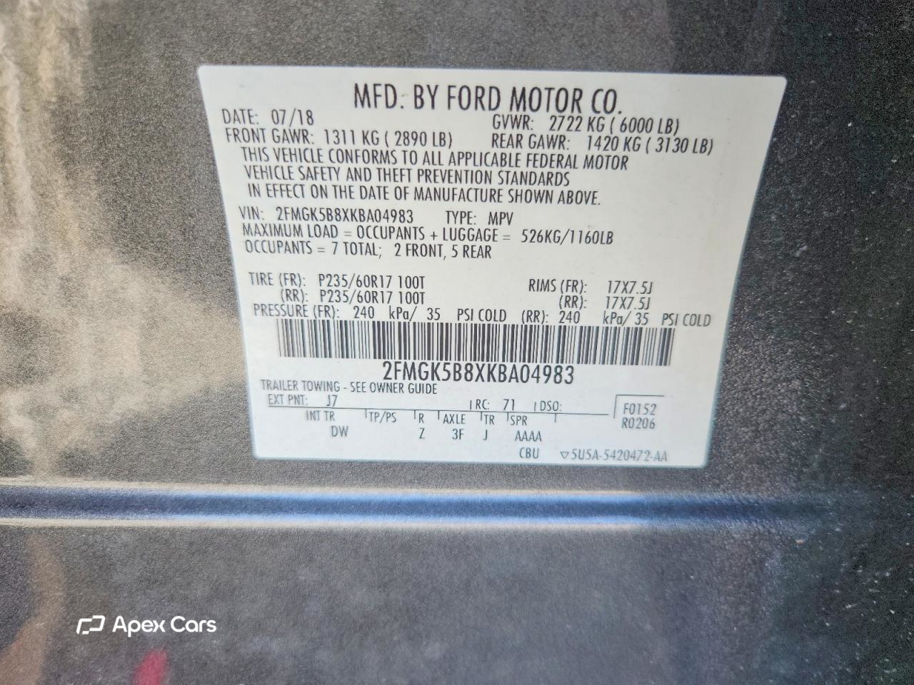 Ford Flex 2019