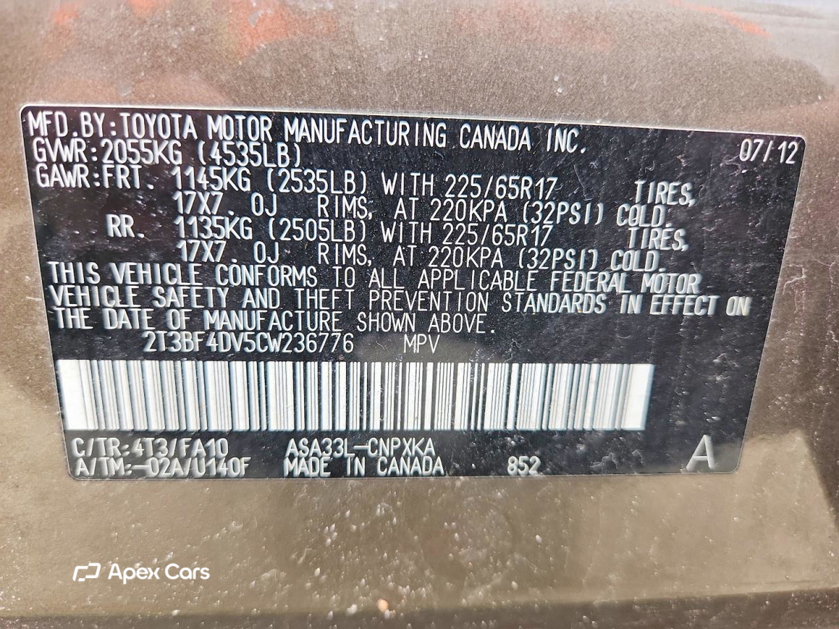 Toyota RAV 4 2012