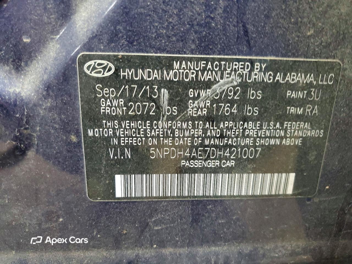 Hyundai Elantra 2013