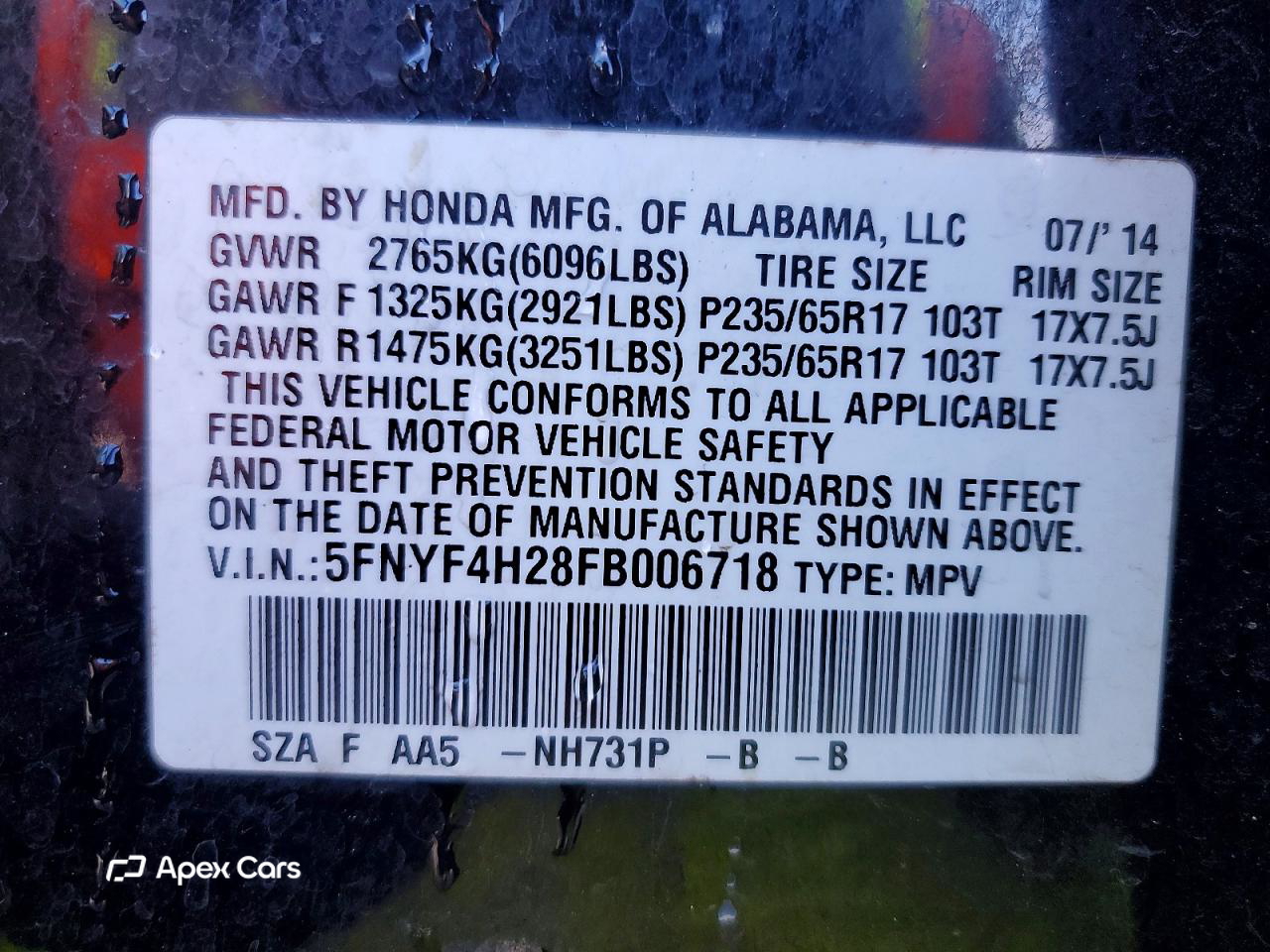 Honda Pilot 2015