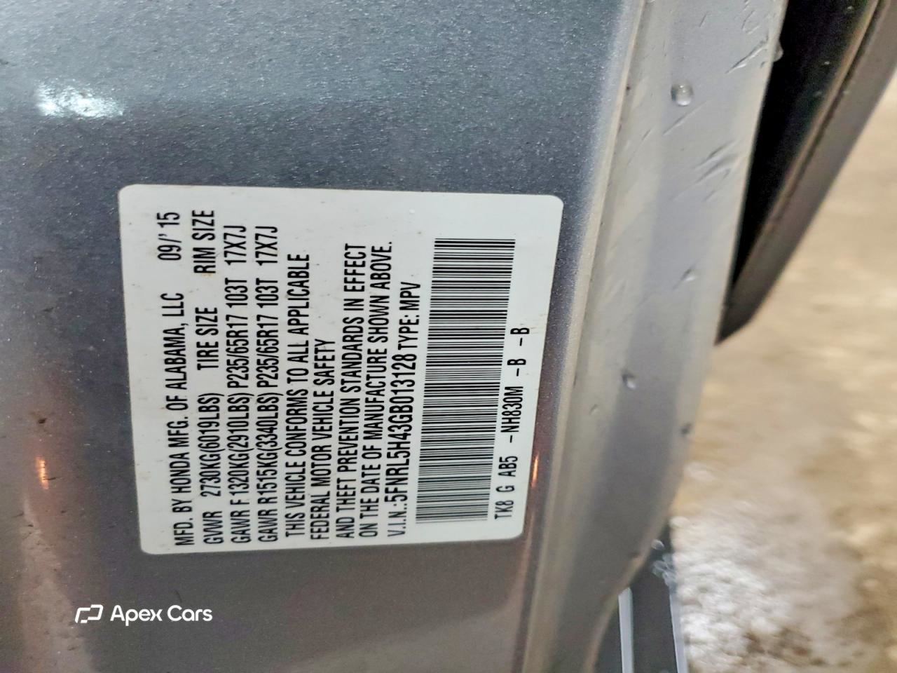 Honda Odyssey 2016