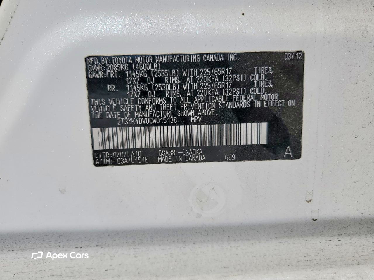 Toyota RAV 4 2012