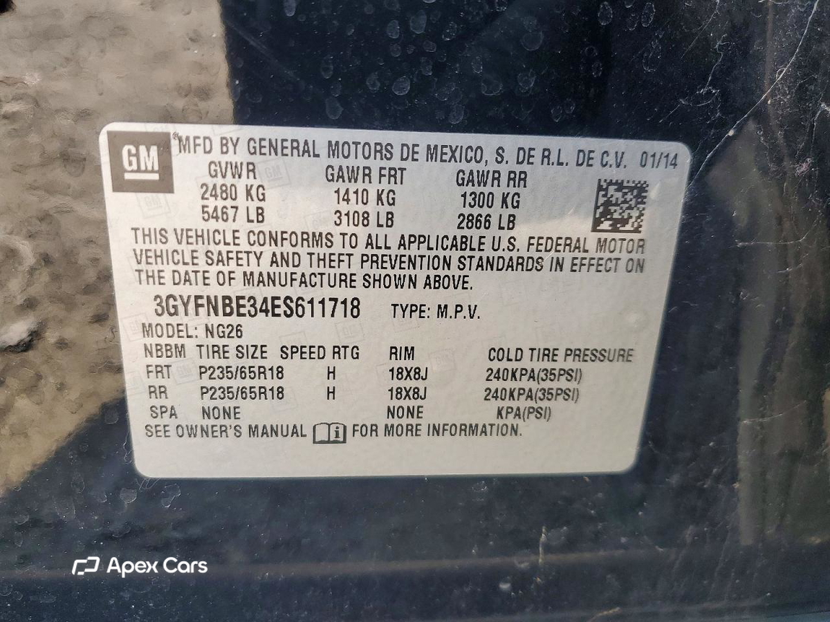 Cadillac SRX 2014
