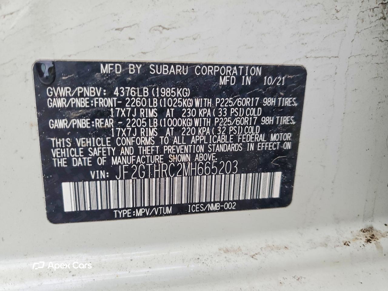 Subaru XV 2021