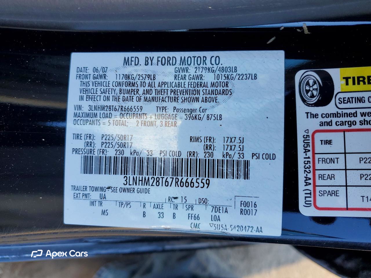 Lincoln MKZ 2007
