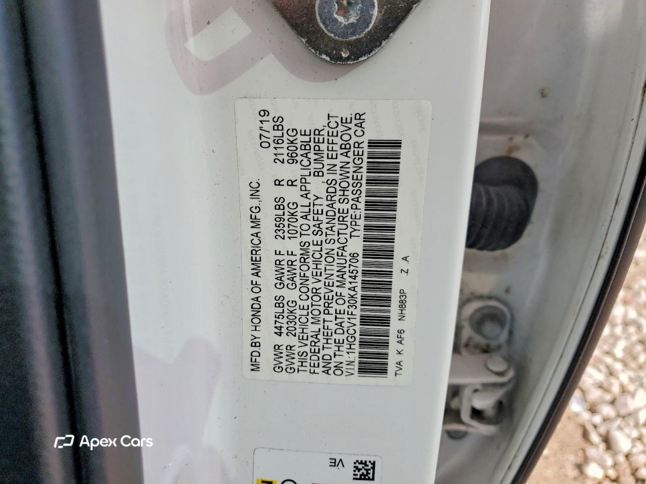 Honda Accord 2019