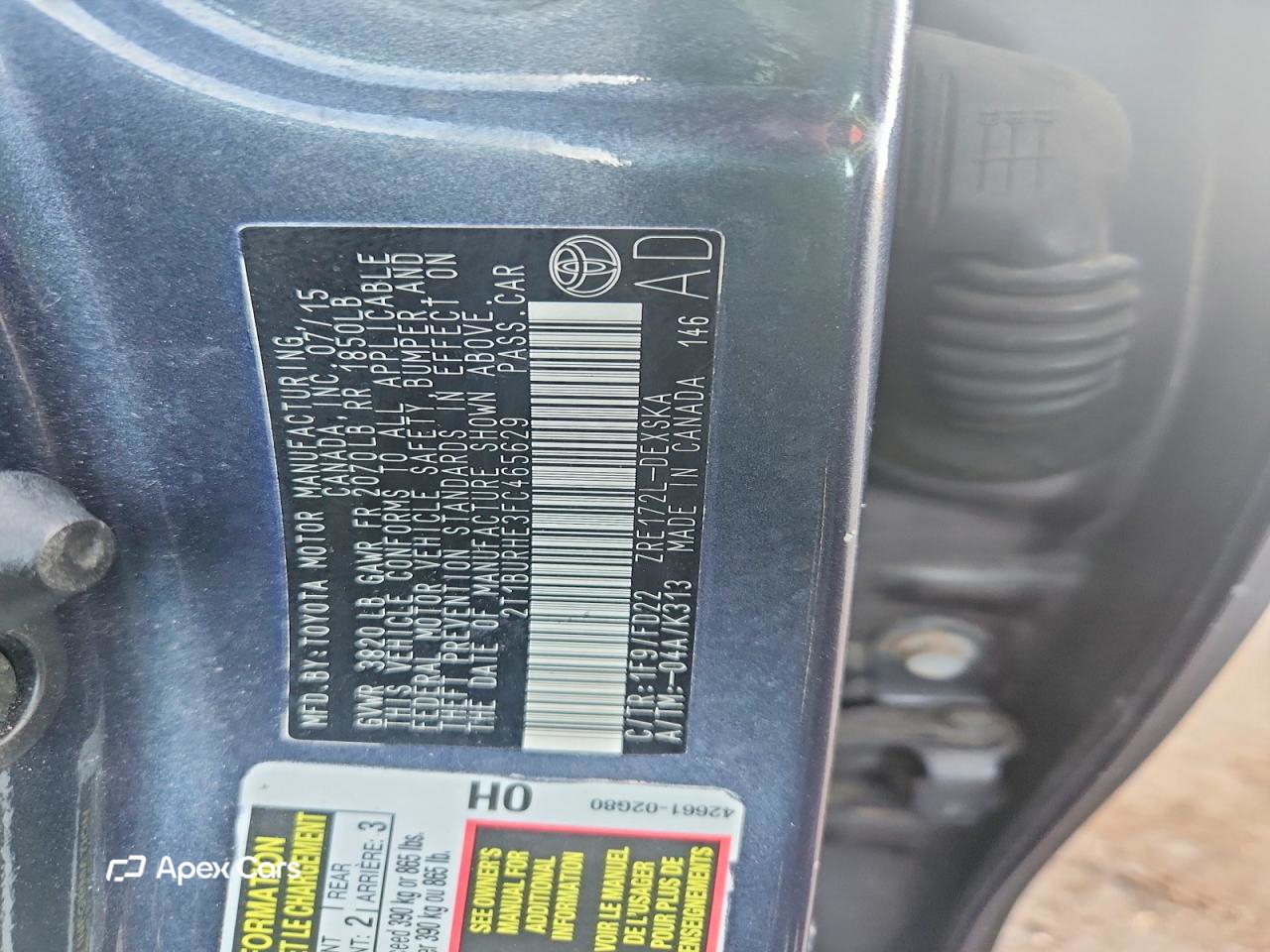 Toyota Corolla 2015