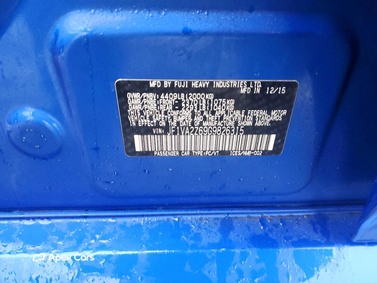 Subaru WRX 2016