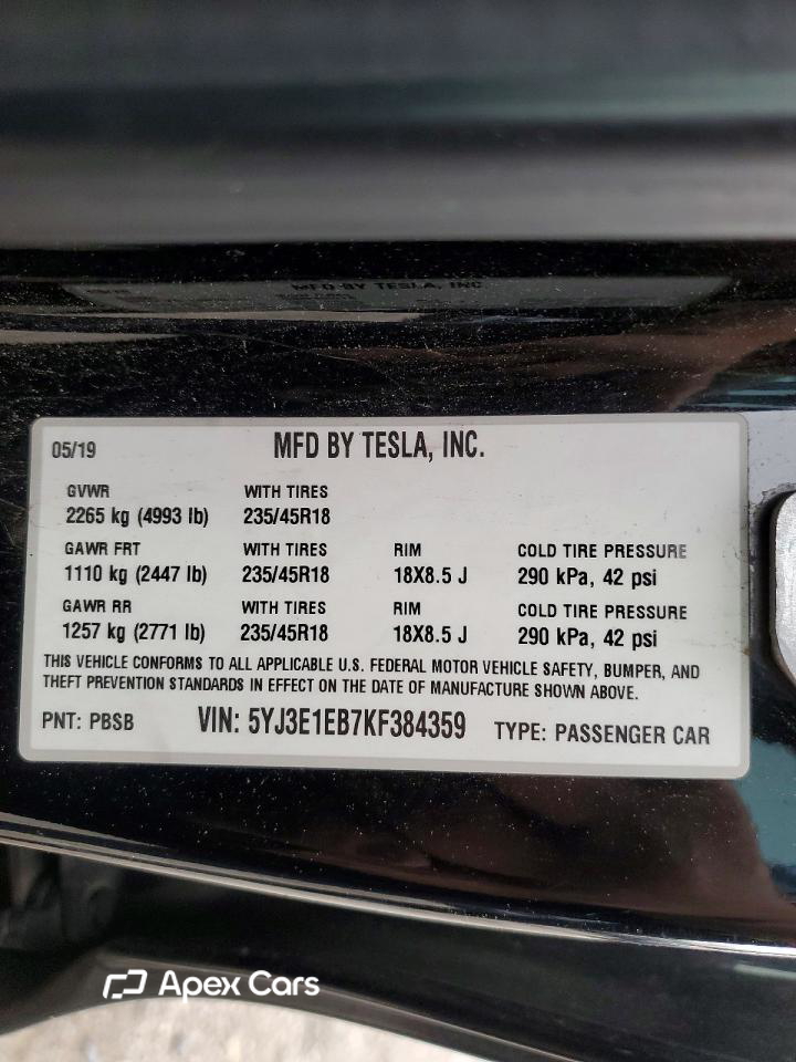 Tesla Model 3 2019