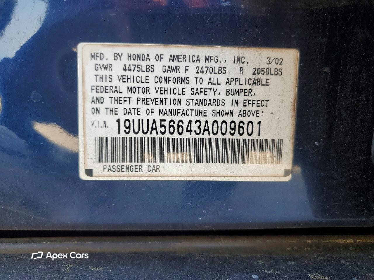 Acura TL 2003