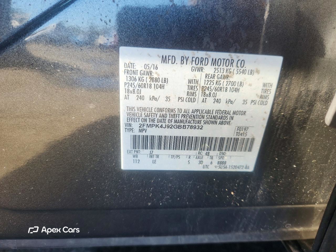 Ford Edge 2016