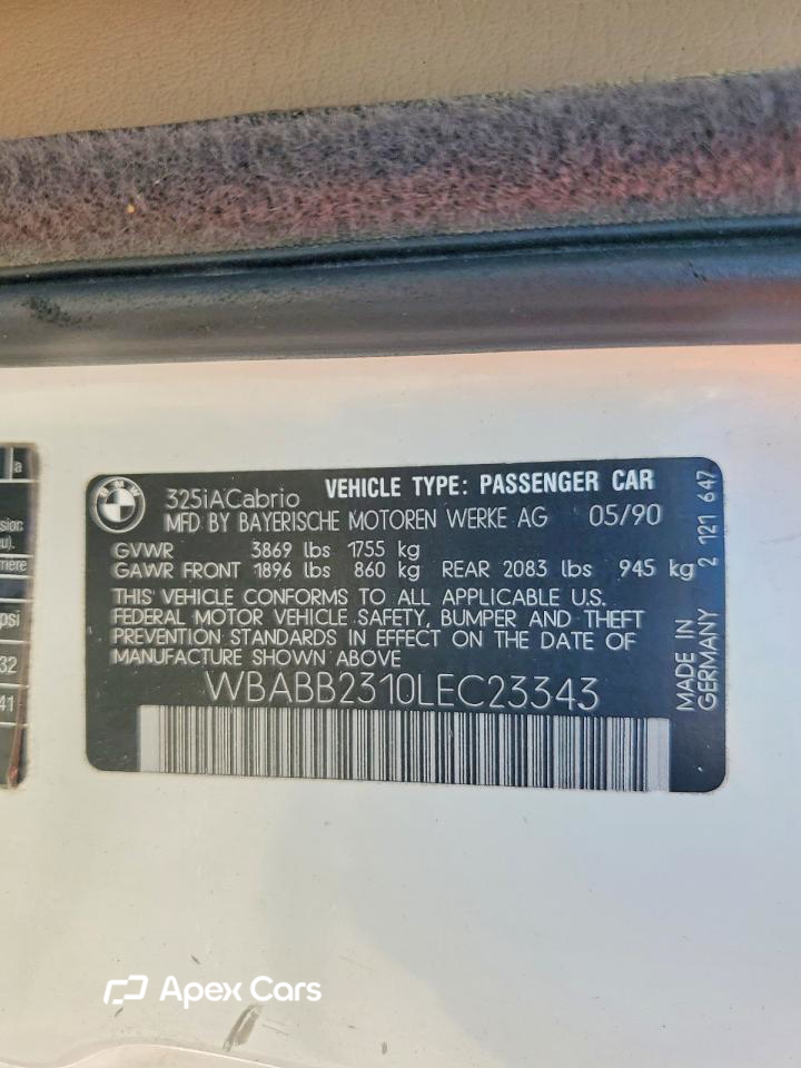BMW Series 3 1990