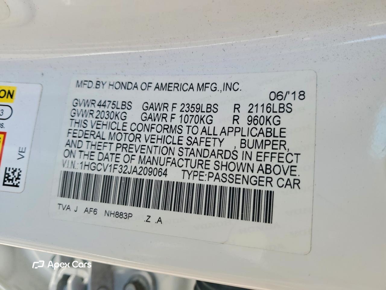 Honda Accord 2018