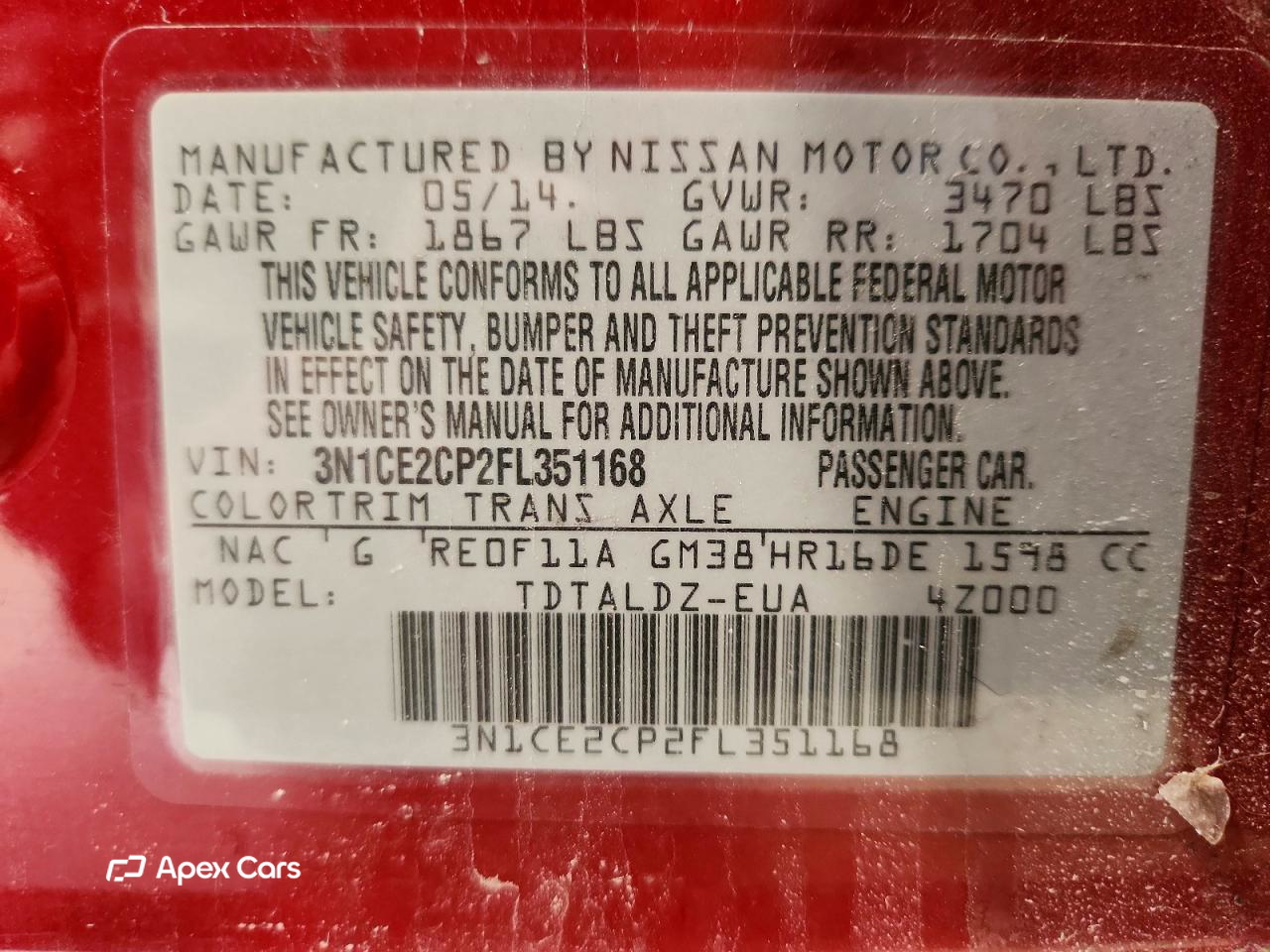 Nissan Versa 2015