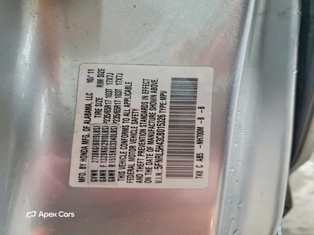 Honda Odyssey 2012