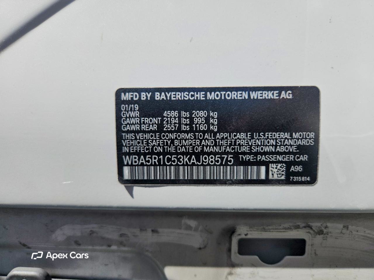 BMW Series 3 2019