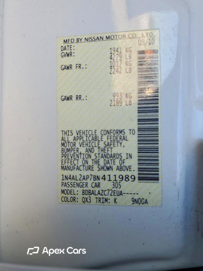 Nissan Altima 2011