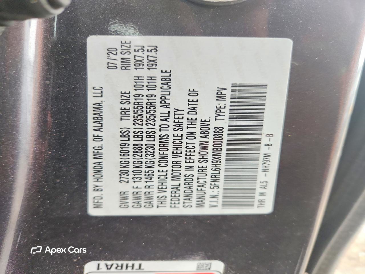 Honda Odyssey 2021