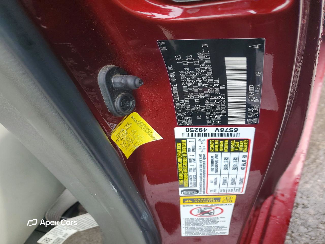 Toyota Sienna 2012